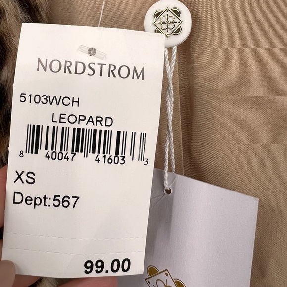 Wayf x Influencers Brooklyn Faux Fur Chubby Jacket Leopard Size Xs NWT - Picture 9 of 9